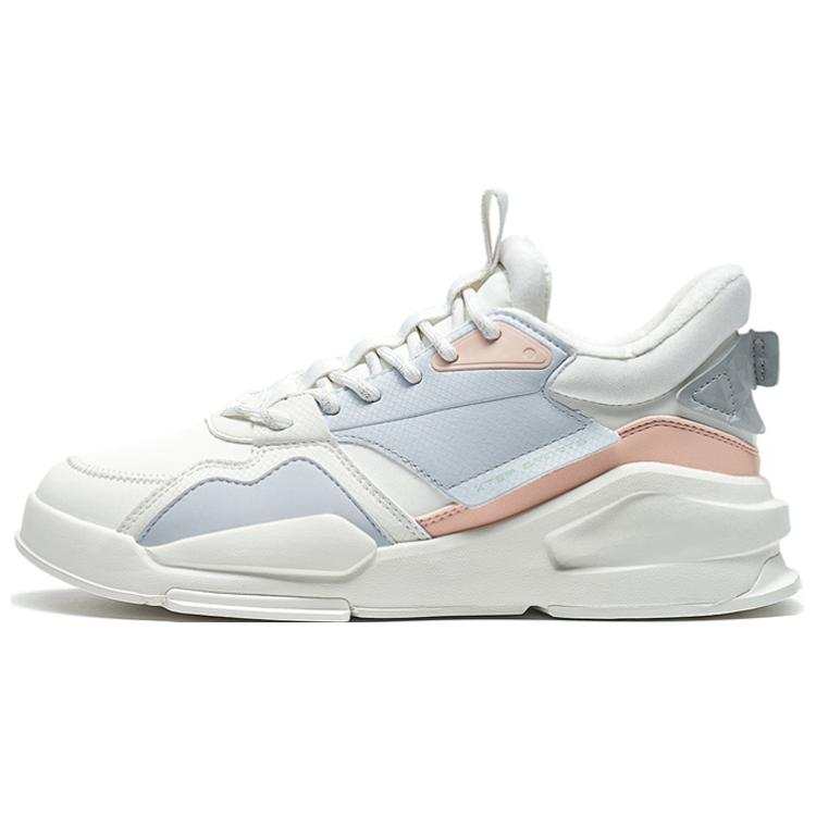 XTEP Skateboard Shoes Women's Low Top White/Gray/Pink