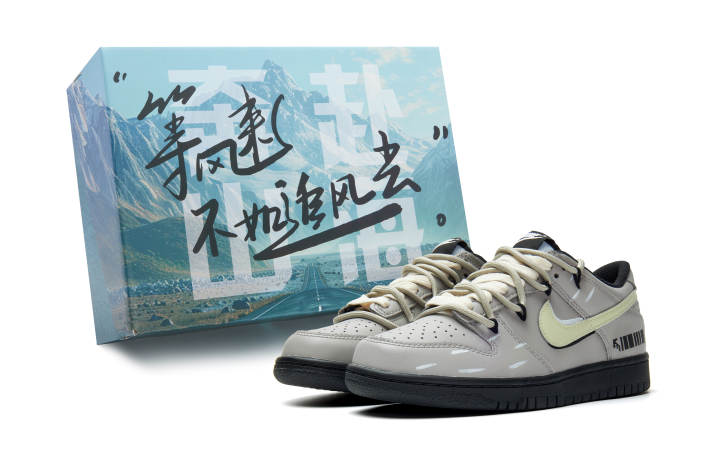Nike Nike Dunk Abrasion Resistant Low top Skateboard Shoes Unisex Beige Gray