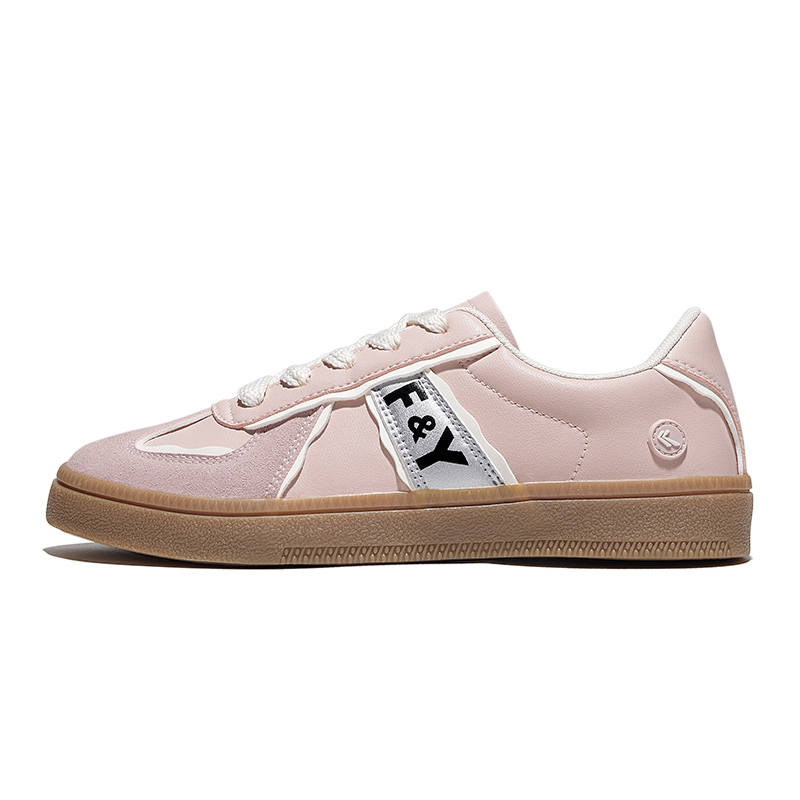 FEIYUE Slip-Resistant Abrasion-Resistant Low-top Skateboard Shoes Women's Pink