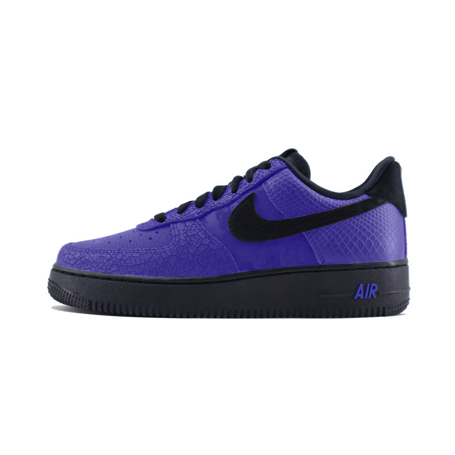 Nike Nike Air Force 1 LOW'Black Animai' Abrasion Resistant Low top Skateboard Shoes Unisex Black Purple