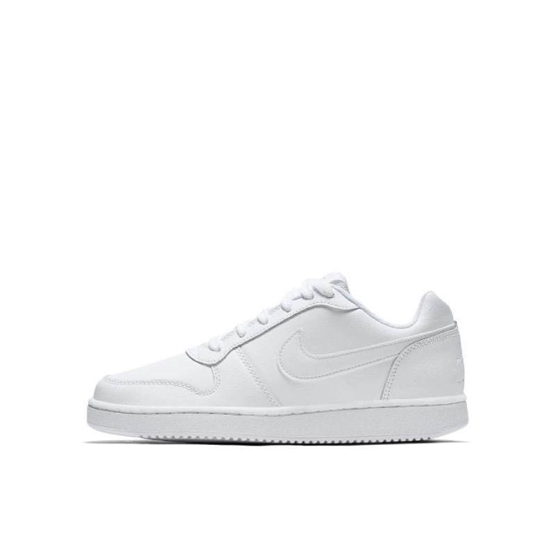 Nike Nike EBERNON Low Slip Resistant Cushioning Abrasion Resistant Low top Skateboard Shoes Unisex White