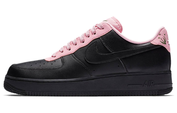 Nike Nike Air Force 1 Low Quilted Heel Black Pink