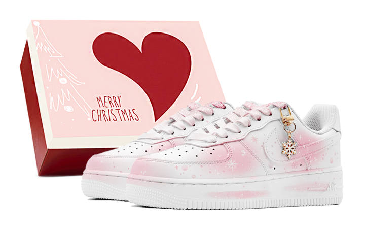 Nike Nike Air Force 1 LE Low top Skateboard Shoes GS White Pink