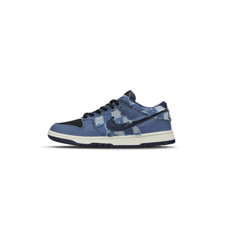 Nike Nike Dunk Abrasion Resistant Low top Skateboard Shoes Men's Blue Black