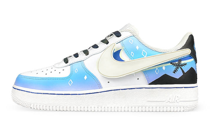 Nike Nike Air Force 1 Low LE Air Force 1 Low top Skateboard Shoes GS White Blue