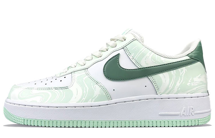 Nike Nike Air Force 1 Abrasion Resistant Breathable Abrasion Resistant Breathable Low top Skateboard Shoes Men's Green White