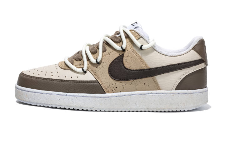 Nike Nike Court Vision 1 Low top Skateboard Shoes Men's Brown Black