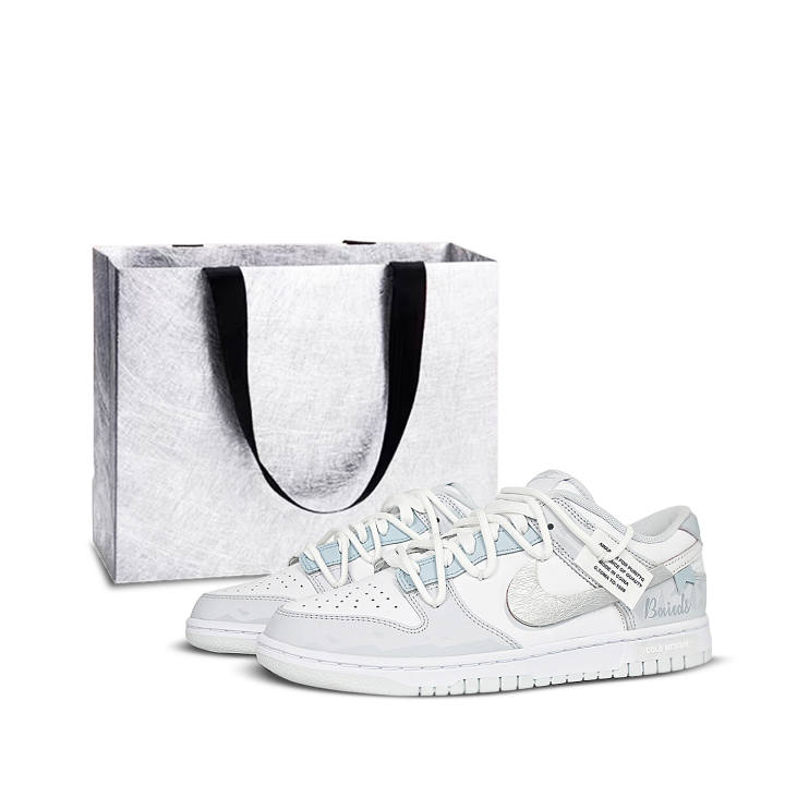 Nike Nike Dunk Low top Skateboard Shoes Unisex Light Gray Blue