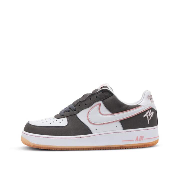 Nike Terror Squad x Nike Air Force 1 Casual Skate Shoes Cushioning Lightweight Low top Skateboard Shoes Men's Gray White