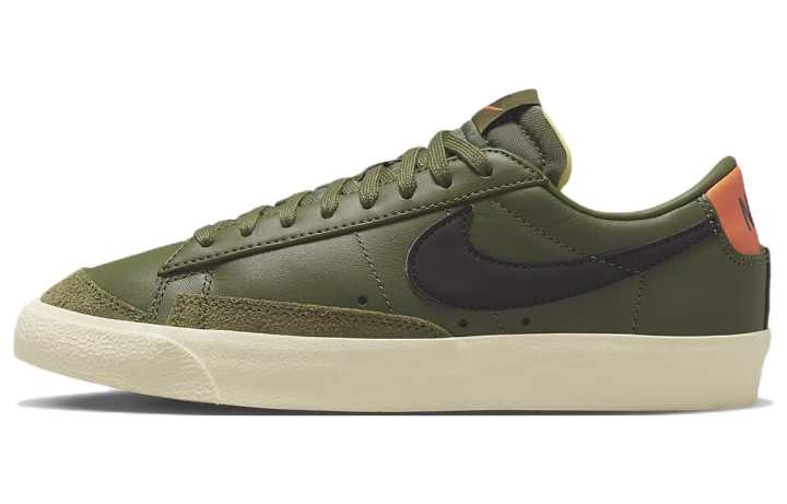 Nike Nike Blazer Low 77 Medium Olive Orange Trans Women's