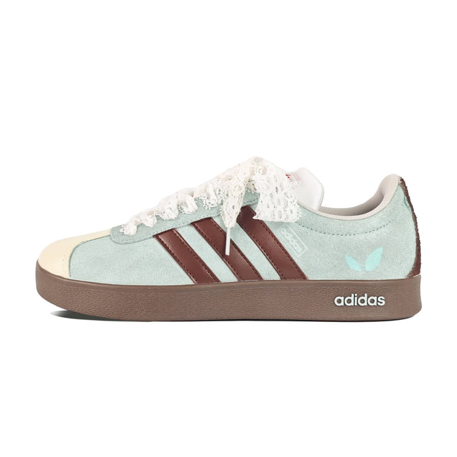 Adidas Adidas Slip Resistant Abrasion Resistant Low top Skateboard Shoes Unisex Green Brown