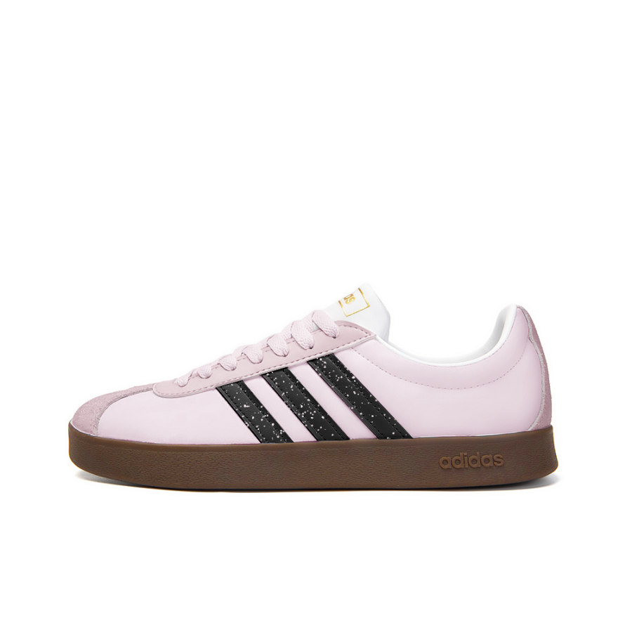 Adidas Neo VL Court 2.0 Anlo, Small Flower Slip Resistant Abrasion Resistant Low top Skateboard Shoes Unisex Pink