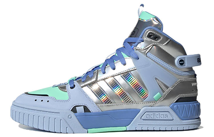 Adidas Neo D PAD Mid Shoes 'Blue Metallic Silver'