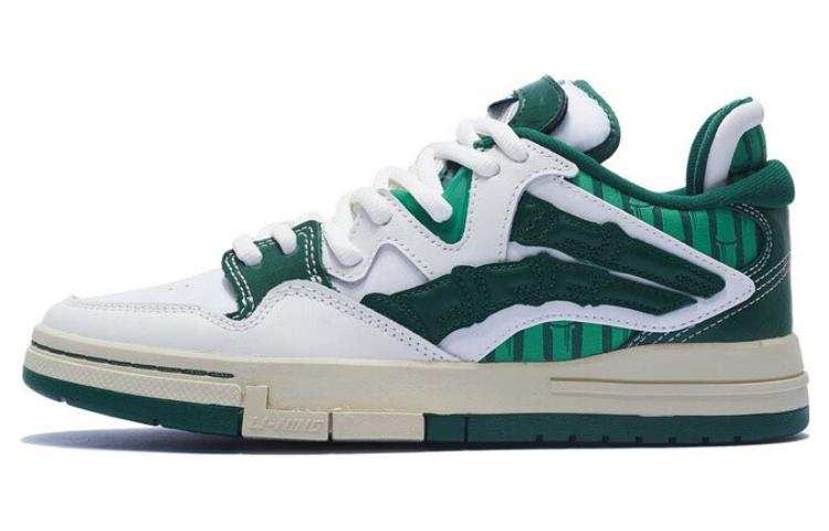 Li-Ning Li Ning Wave Pro Abrasion Resistant Breathable Low top Skateboard Shoes Men's White Green