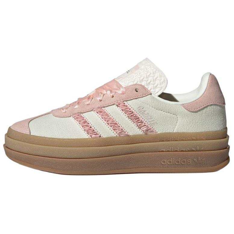 Adidas Originals GAZELLE BOLD Comfortable Low top Skateboard Shoes Women's Ivory White
