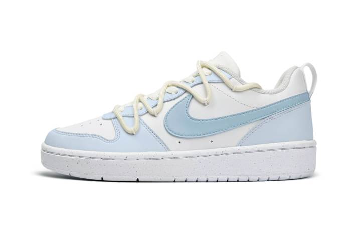 Nike Nike Court Borough Slip Resistant Low top Skateboard Shoes GS Blue White