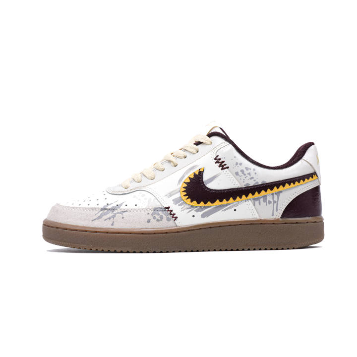 Nike Nike Court Vision Low top Skateboard Shoes Men's Ecru