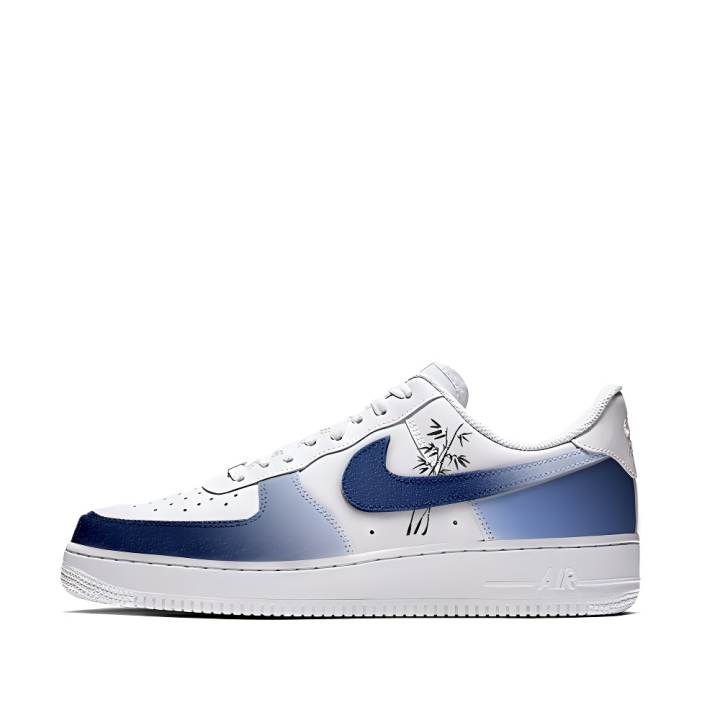 Nike Nike Air Force 1 Low top Skateboard Shoes Men's Light Blue