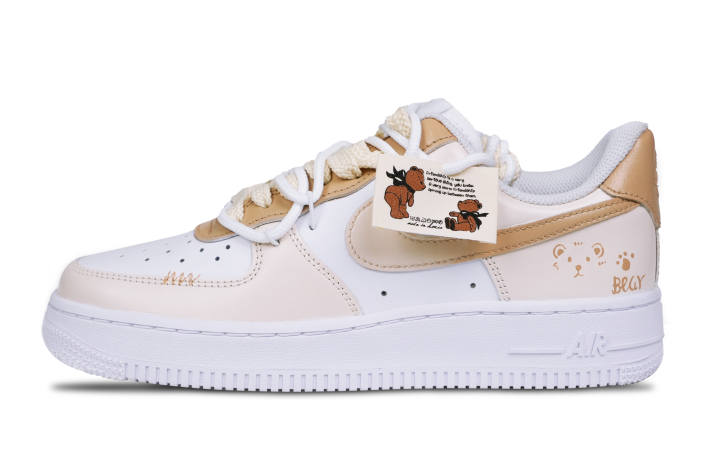 Nike Nike Air Force 1 Air Force 1 Slip Resistant Lightweight Breathable Moisture Wicking Low top Skateboard Shoes Women's