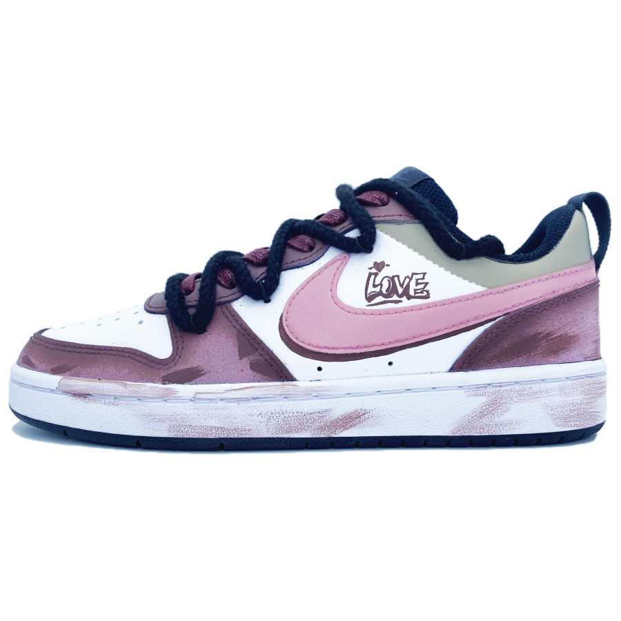 Nike Nike Court Borough Low top Skateboard Shoes GS White Purple