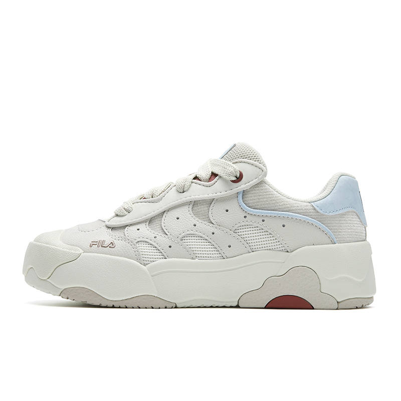 FILA OMELETTE Low top Skateboard Shoes Women's Bright Gray Ice Cream Green