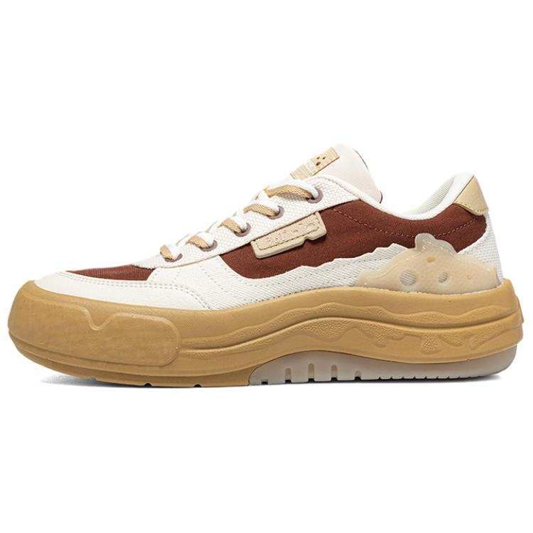 361° Slip Resistant, Abrasion Resistant, Breathable Low top Skateboard Shoes Women's Beige Brown