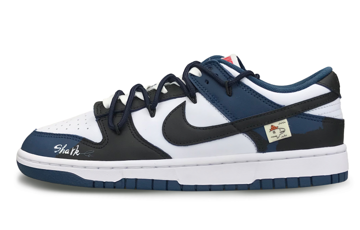 Nike Nike Dunk Skateboard Shoes Men's Low Top Blue/Black/White