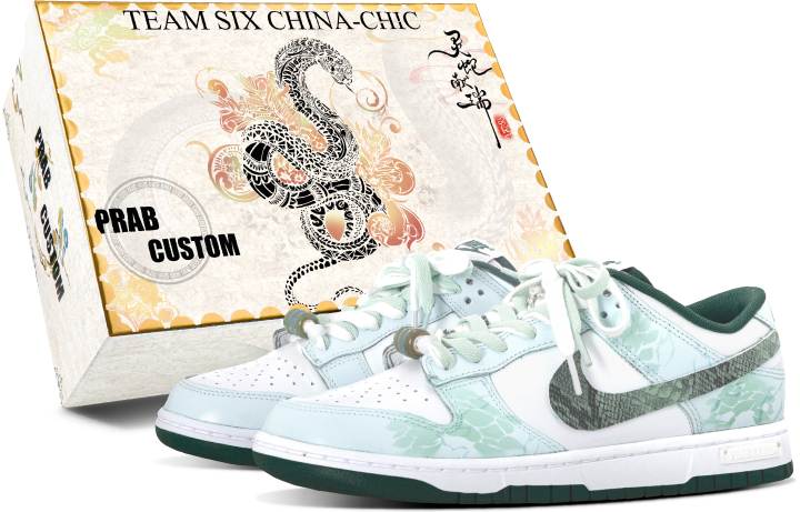 Nike Nike Dunk Coverage Slip Resistant And Abrasion Resistant Low top Skateboard Shoes Unisex Cyan