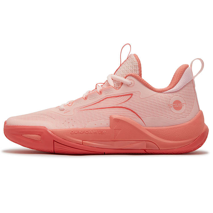 361° DVD Team2.0 SE Red Coral Cushioning Slip Resistant Abrasion Resistant Low top Basketball Shoes Men's Heart Pink