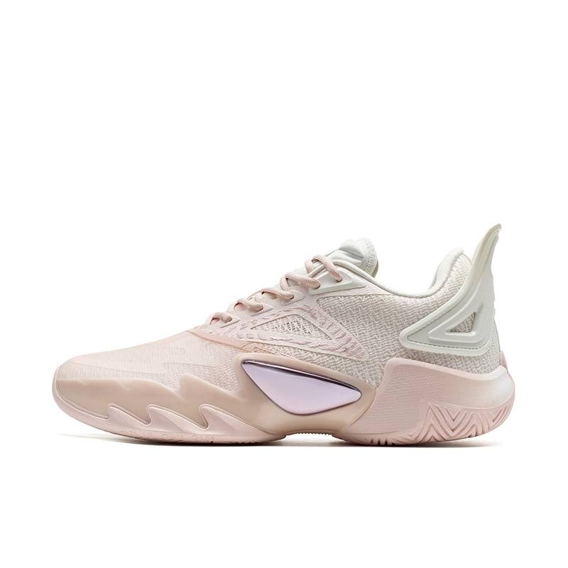 XTEP Inverter 1.3 Basketball Shoes Men's Low Top Cherry Blossom Pink/Sail White