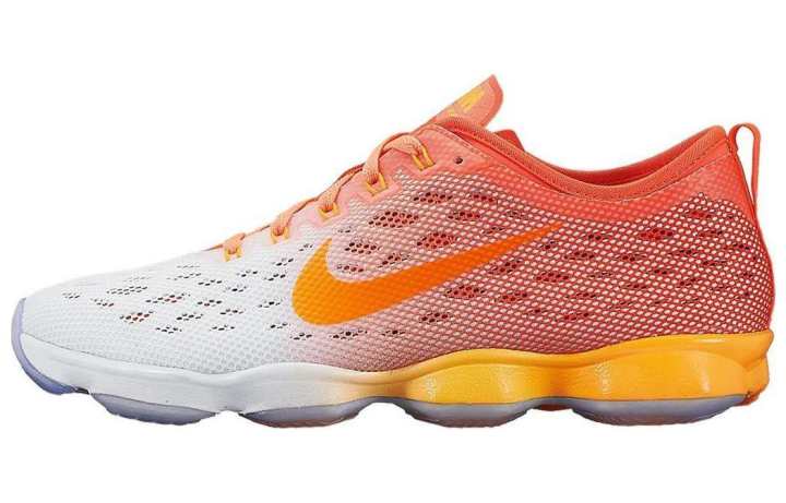 Nike Nike Zoom Fit Agility Comfortable Round Toe Slip Resistant Abrasion Resistant Low top Training Shoes Women's Orange