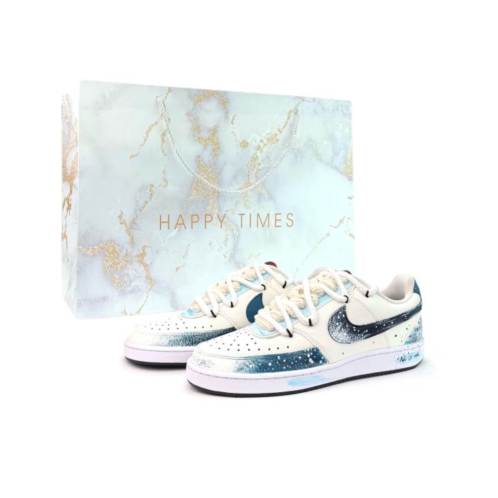 Nike Nike Court Vision 1 Underwater World Cushioning Abrasion Resistant Cushioning, Wear Resistant Low top Skateboard Shoes