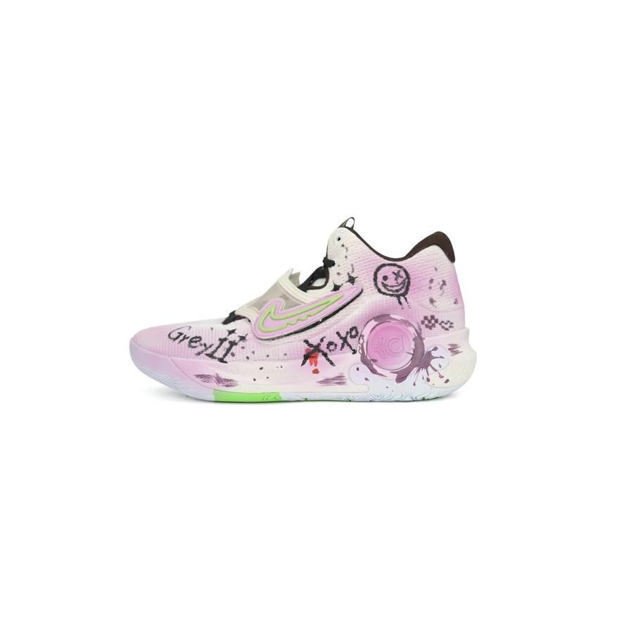 Nike Nike KD Trey 5 X Cushioning Slip Resistant Abrasion Resistant Low top Basketball Shoes Men's Pink White
