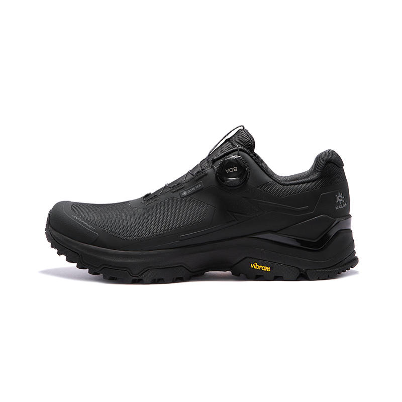 KAILAS Cushioning Slip Resistant Waterproof And Breathable Low top Hiking Shoes Men's Ink Black