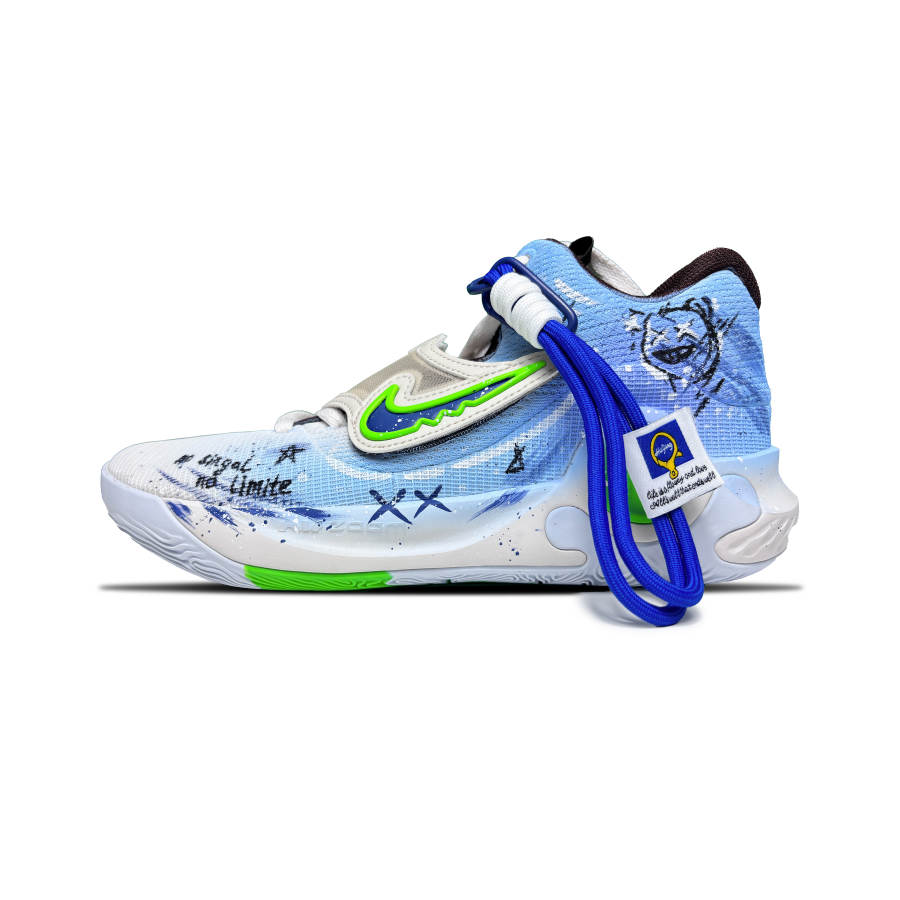 Nike Nike KD Trey 5 X Violent Signal Abrasion Resistant Low top Basketball Shoes Unisex Blue