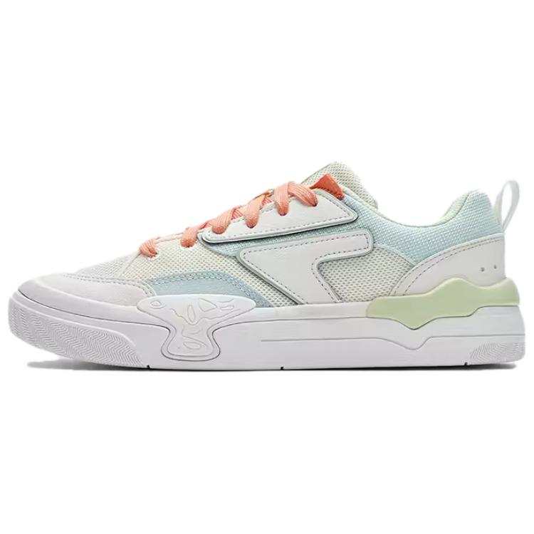 FILA FUSION Nollie Cushioning Wear-Resistant Low-Top Skateboard Shoes Women's Yellow Green