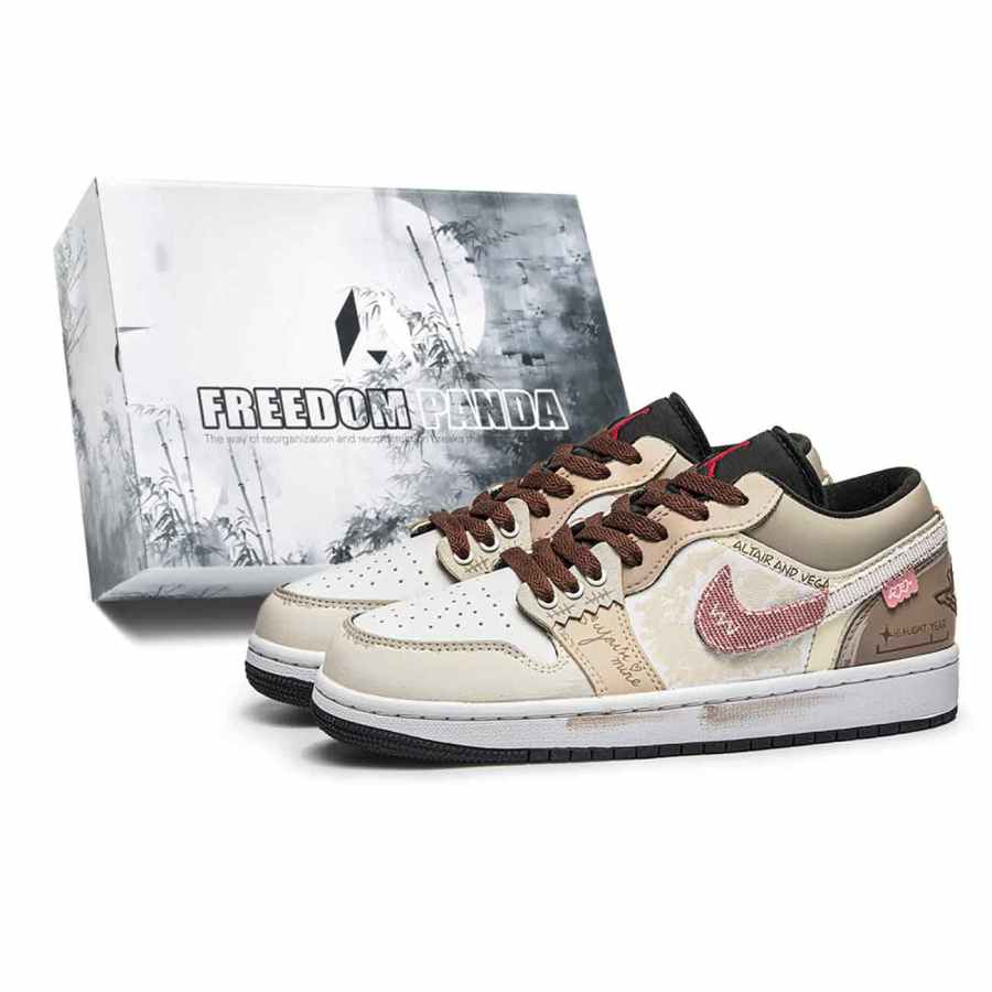 Jordan Jordan Air Jordan 1 Free Panda, Heartbeat Letter, Box Abrasion Resistant Lightweight Wear resistant And Lightweight