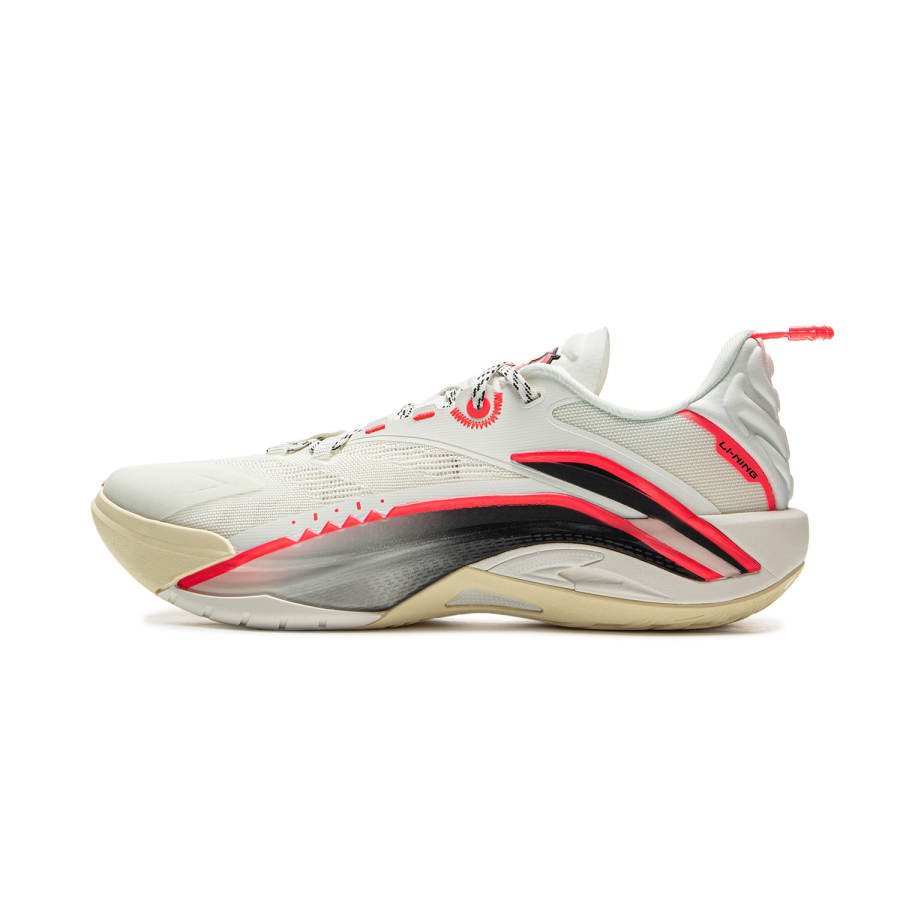 Li-Ning Li Ning Abrasion Resistant Support Rebound Grip Low top Outdoor Performance Basketball Shoes Men's Champagne White