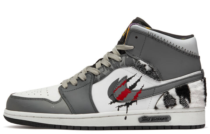 Jordan Jordan Air Jordan 1 ADCDAVINCI Custom, Megalodon Cushioning Slip Resistant Cushioning Slip Resistant Mid top