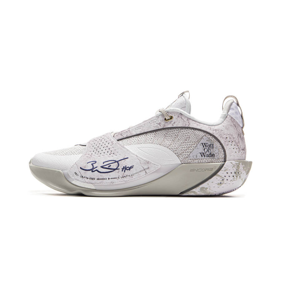 Li-Ning Li Ning Wade All City 13ENCORE Low top Basketball Shoes Men's White Gray