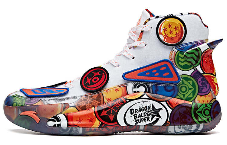 ANTA KT5 Basketball Shoes Women's High Top White Orange