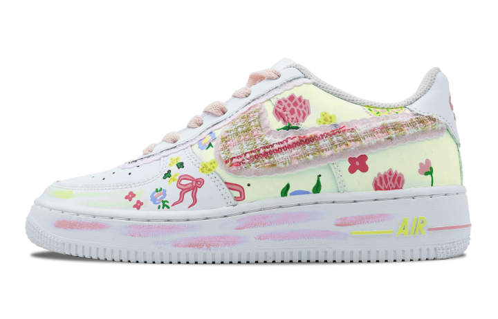 Nike Nike Air Force 1 Low top Skateboard Shoes Women's Pink White