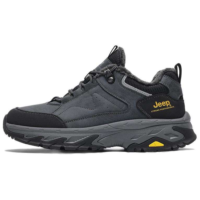 Jeep Cow Split Leather Low top Mountaineering Hiking Shoes Men's
