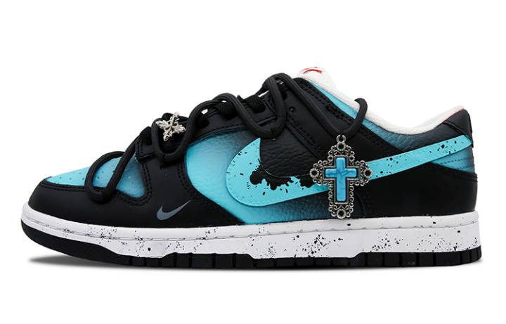 Nike Nike Dunk Dawn Low top Skateboard Shoes Men's Black Blue