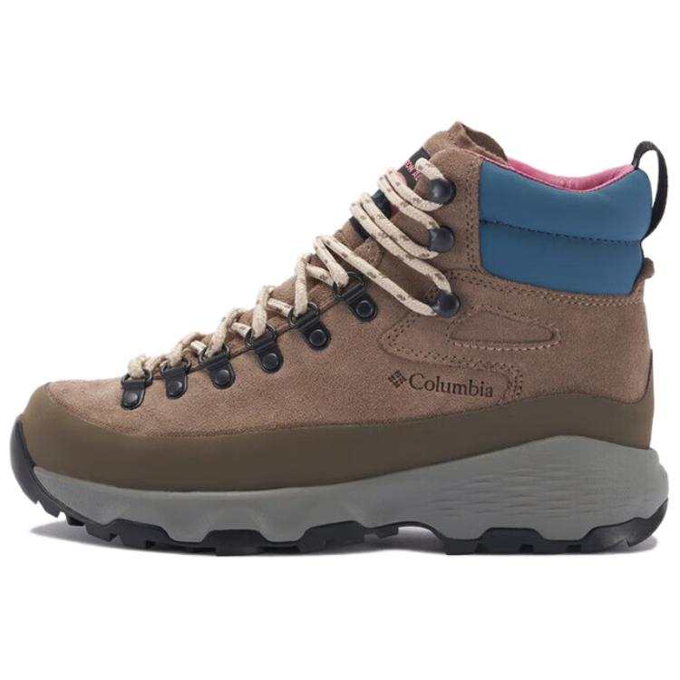 Columbia Non Slip And Waterproof Mid top Mountaineering Hiking Shoes Women's Brown