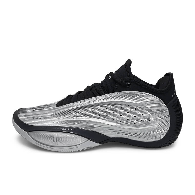PEAK Wiggins Talent 3 Low top Basketball Shoes Men's Silver Black