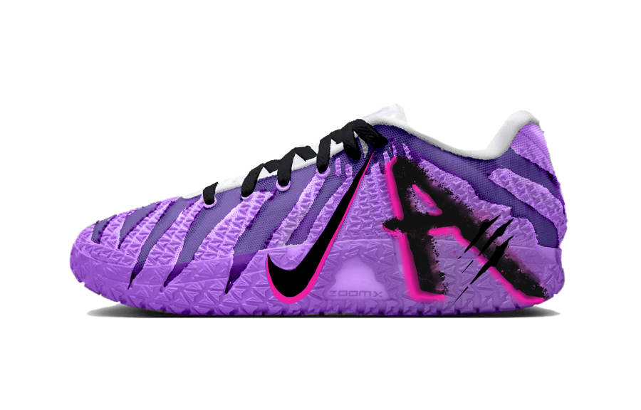 Nike Nike Ja Morant 3 Raptors Crossing The River Low top Basketball Shoes Men's Purple