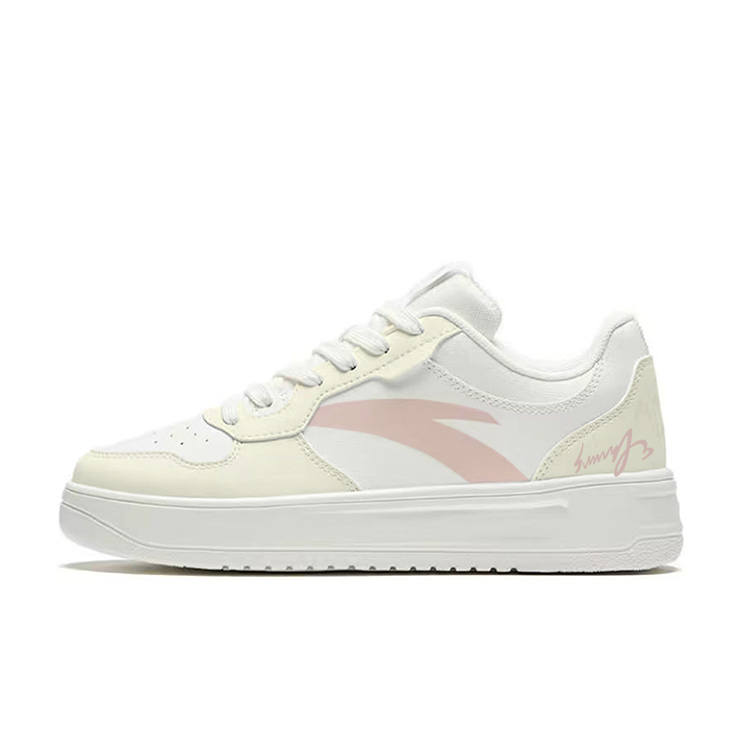 Anta Low top Skateboard Shoes Unisex White Yellow