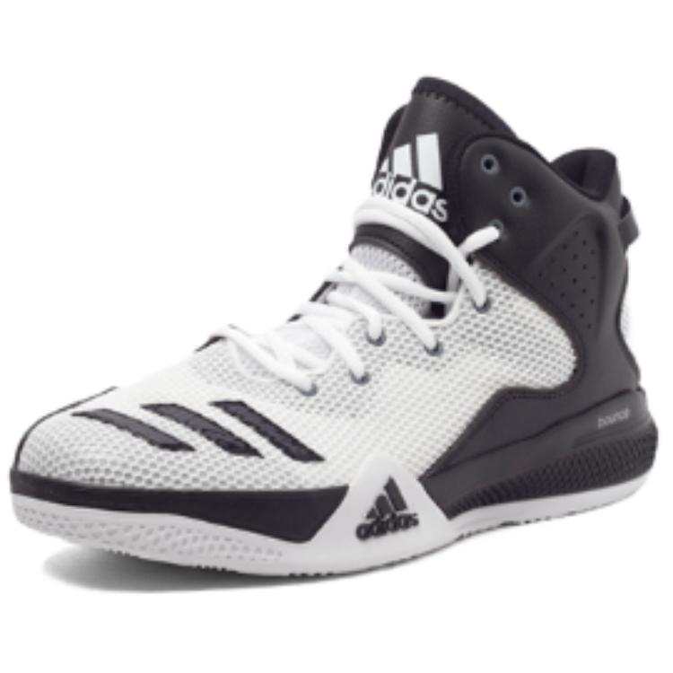 Adidas Adidas Slip Resistant Abrasion Resistant High top Basketball Shoes Men's White