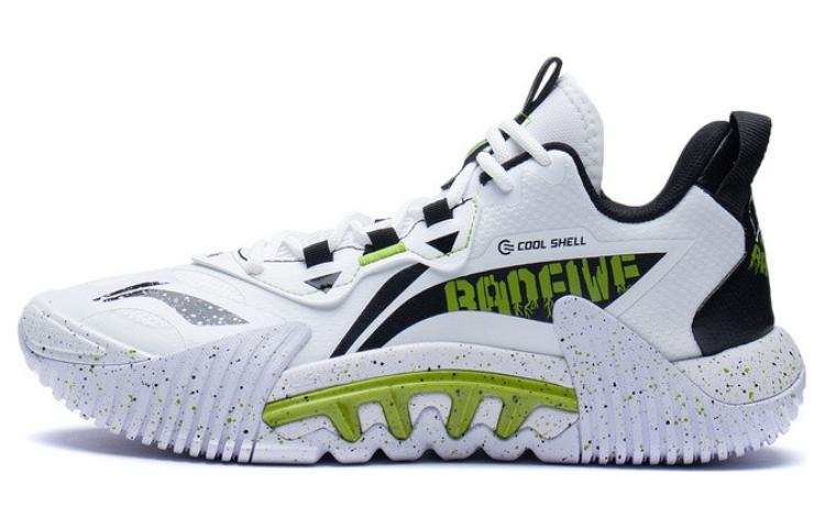 Li-Ning Li Ning Badfive 2.5 Basketball Shoes Men's Low Top White/Black/Green